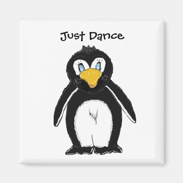 Söt Pingvin - Just Dance Magnet (Framsidan)