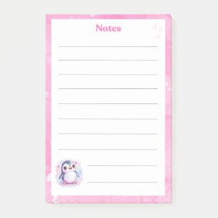 Söt Pingvin Notisblock Post-it Block