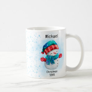 Söt pingvin Personligt namn jul Kaffemugg