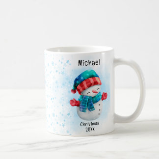 Söt pingvin Personligt namn jul Kaffemugg