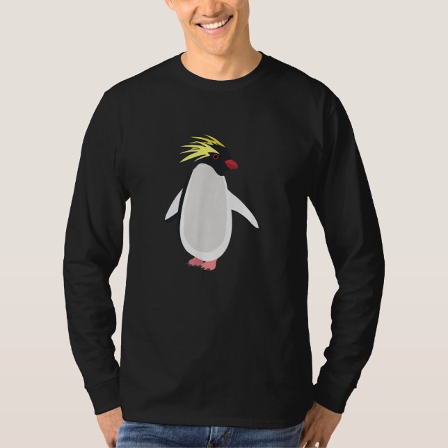 Söt Pingvin Rolig Antarktisk Djur T Shirt (Framsida)
