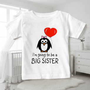 Söt pingvin Stor syster babyklänning för syskon T Shirt