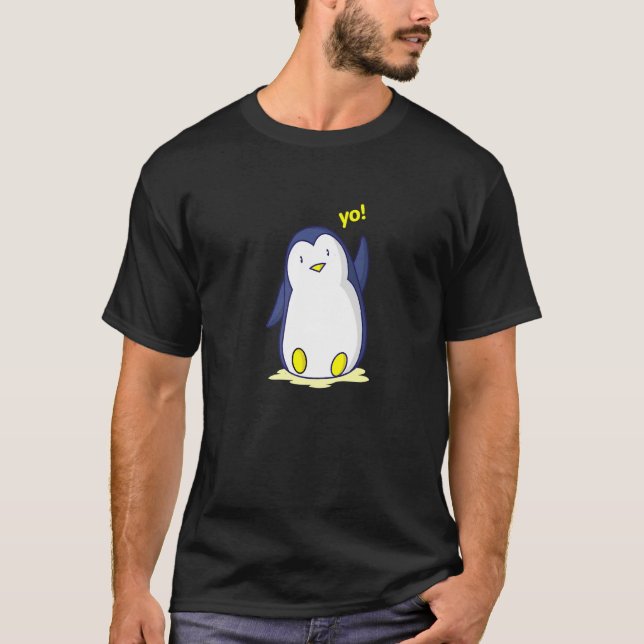 Söt pingvin t shirt (Framsida)