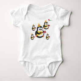 Söt pingvinbaby bodysuit t shirt