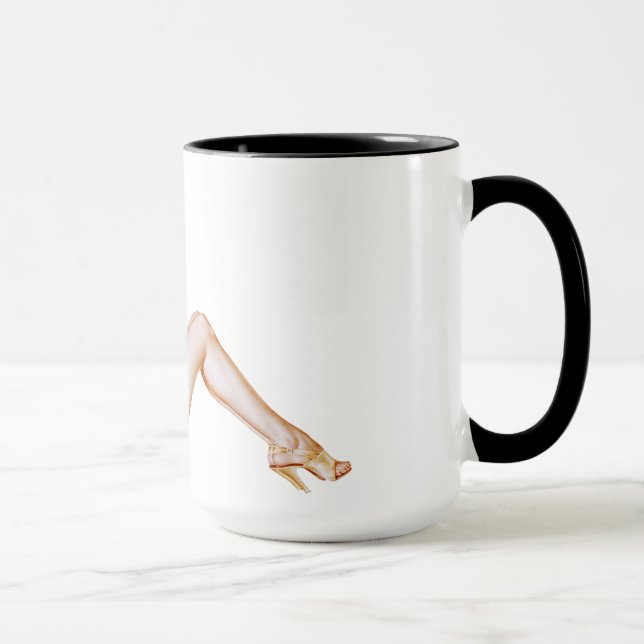 Söt pinup-flicka mugg (Höger)