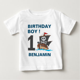Söt Pirat 1-års Födelsedagsfest T Shirt