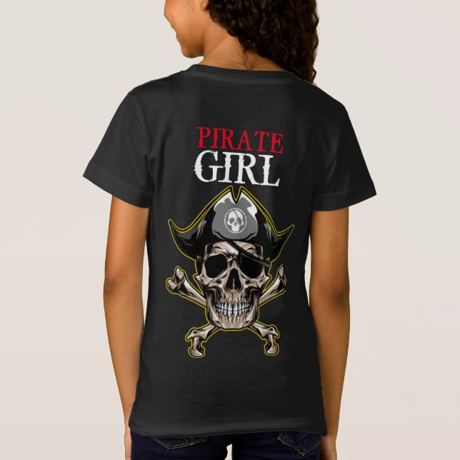 Söt pirat-flicka t shirt (Baksida)