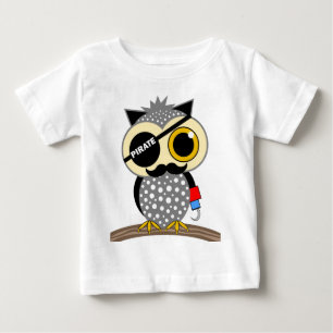 söt pirat uggla tee shirt