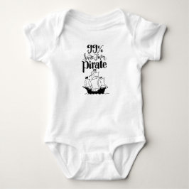 Söt piratbodys för bebis t-shirt
