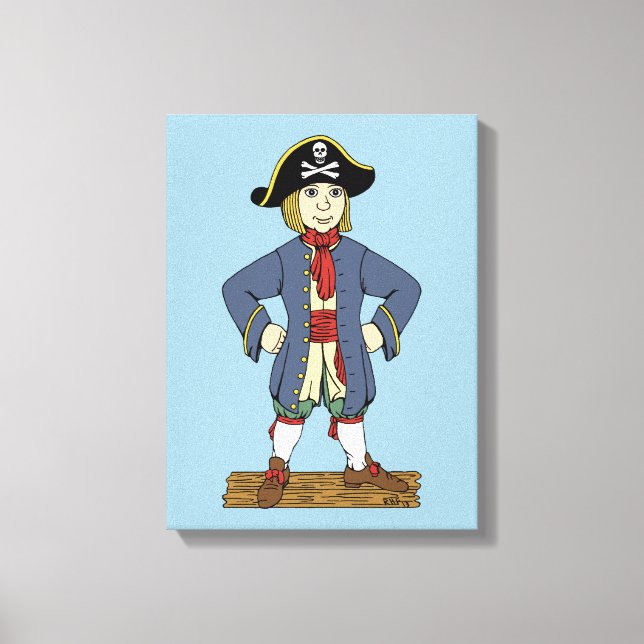 Söt Piratpojke Canvastryck (Framsida)