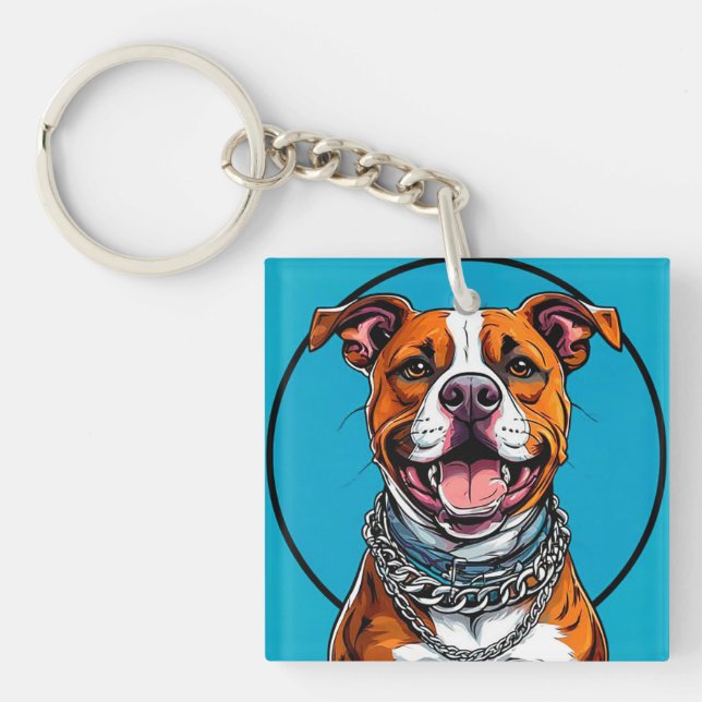 Söt Pitbull hund (Framsidan)