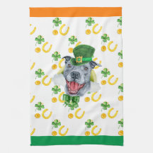 Söt Pitbull-semesterns Hemdekor St Patricks Day