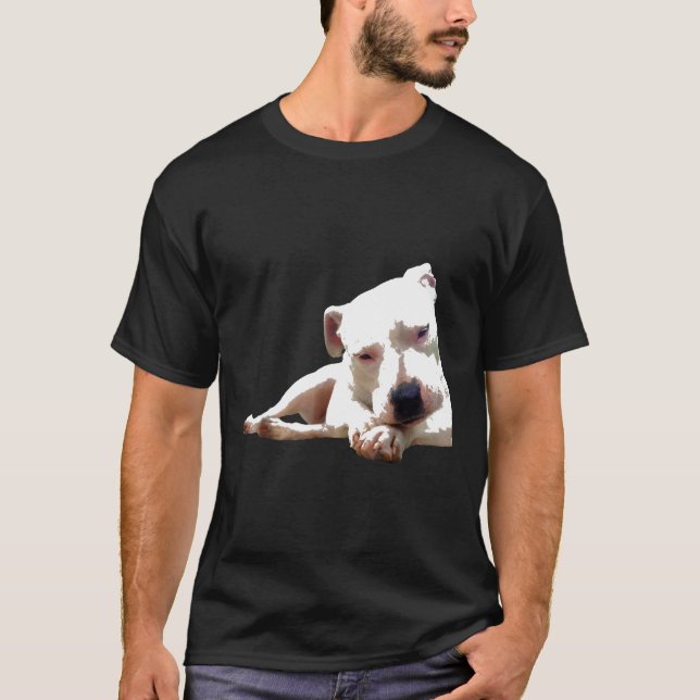 Söt Pitbull Terrier Valp T Shirt (Framsida)