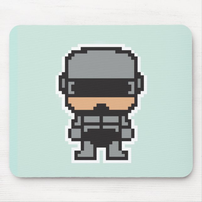Söt pixlad robotCop  Musmatta (Framsidan)