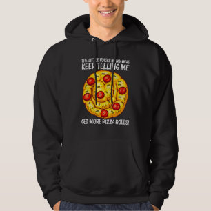 Söt Pizza-rulle För Män Kvinnor Pizza Mellanmål Ma Hoodie