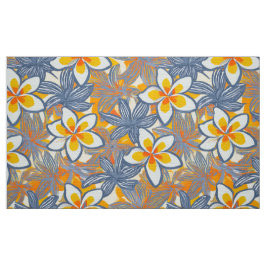 Söt plumeria aloha print tyg