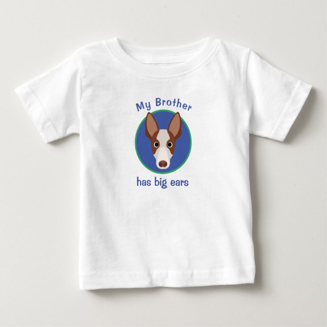 Söt Podenco Hund Tecknad Serie T Shirt (Framsida)