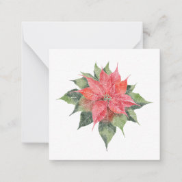 Söt Poinsettia Anteckningskort