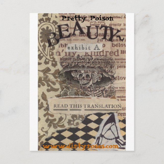 Söt Poison Beauty Vykort (Framsida)