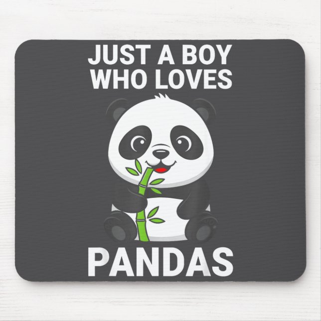 Söt Pojke älskar Pandas Musmatta (Framsidan)