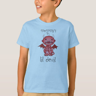 söt pojke djävulen t-shirt