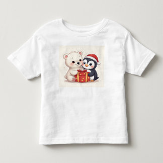 Söt Polar Björn Pingvin Baby Jersey T-Shirt