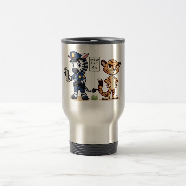 söt polis zebra & gepard resemugg (Center)