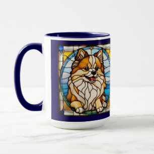 Söt Pomeranian kaffemugg