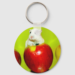 Söt Pompon Keychain Nyckelring
