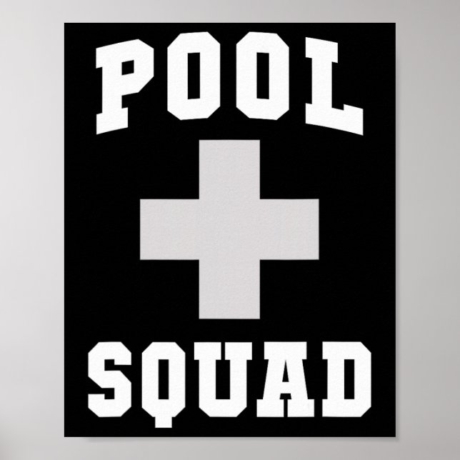 Söt poolgrupp räddare dispatch livräddare simma C Poster (Framsidan)