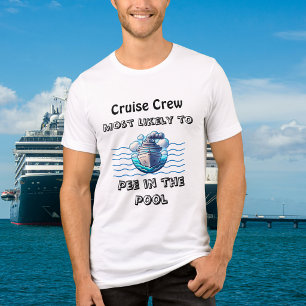 Söt poolkryssning 'Mest sannolikt att göra Teal-pe T Shirt