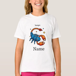Söt Pop Art Skorpion Zodiakstecken Horoskop T Shirt