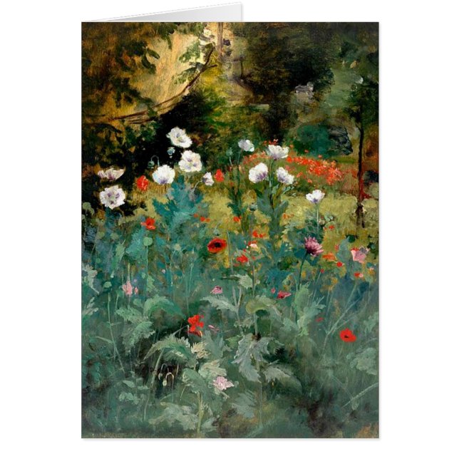 Söt Poppies Hälsningskort (Framsidan)
