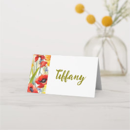 Söt poppor placerar kort