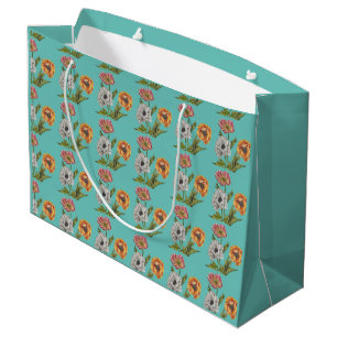 Söt Poppy Wrapping Papper Large Gift Bag