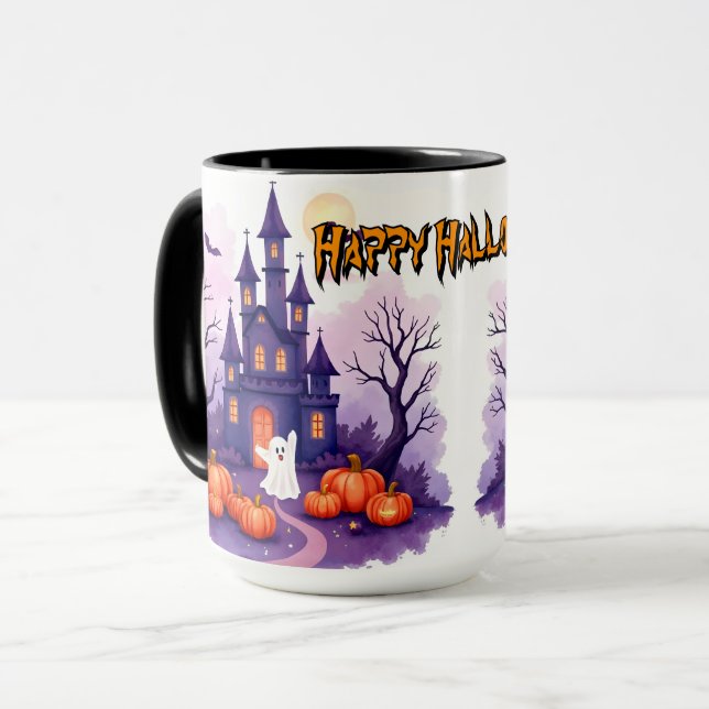 Söt Populär Halloween Kuslig Kollektion Mugg (Framsida vänster)