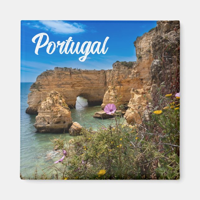 Söt Portugal Algarve Beach Souvenir Magnet (Framsidan)
