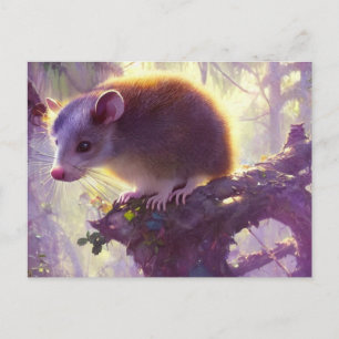 Söt Possum Postkort Vykort