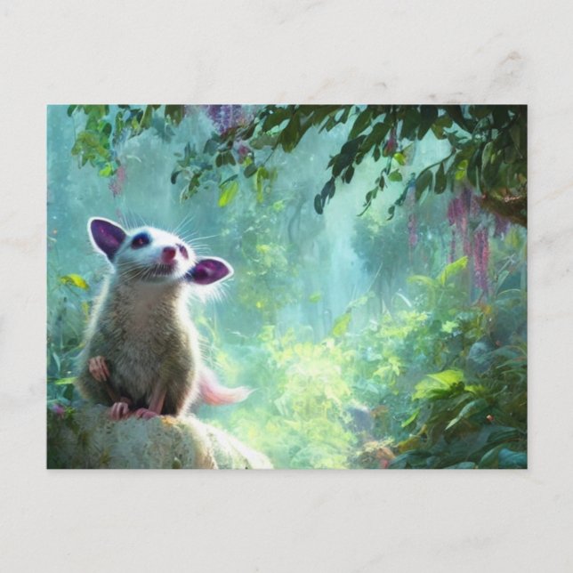 Söt Possum-Postkort Vykort (Framsida)