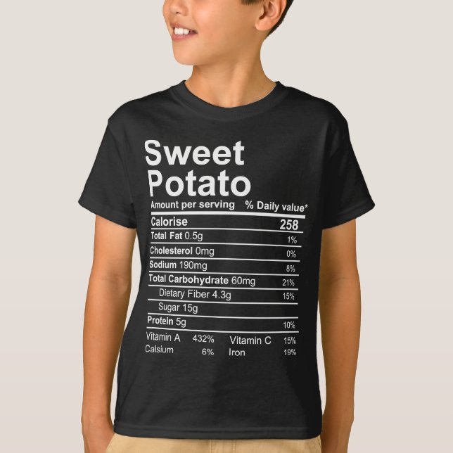 söt potatis t shirt (Framsida)