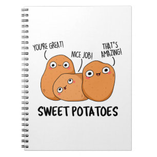 Söt potatis - underbart mat Pun Anteckningsbok