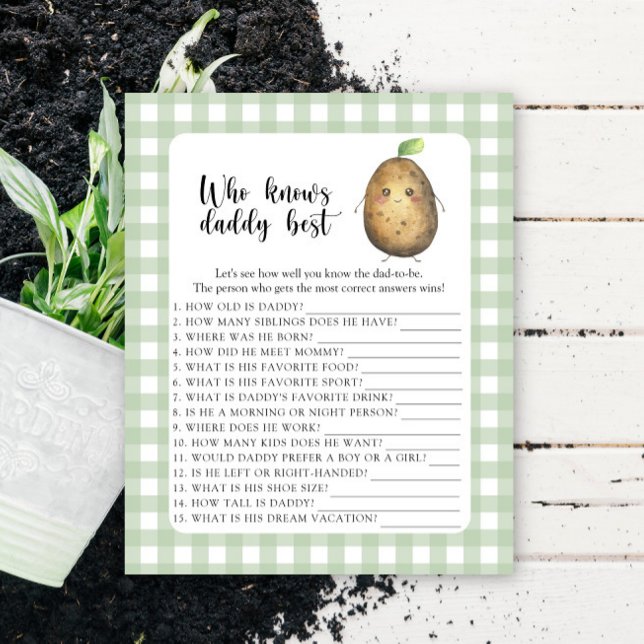 Söt potatis - Vem vet pappa bäst spel (Skapare uppladdad)