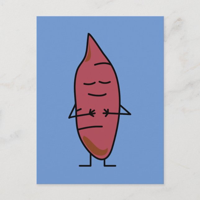 Söt potatis Yam Yams Potatis potatis lyckad rostad Vykort (Framsida)