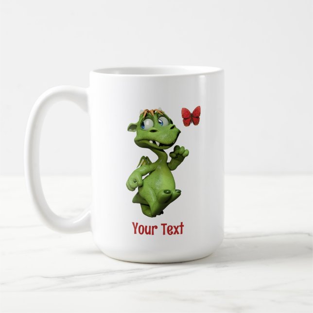 Söt present med monsterfjäril kaffemugg (Vänster)