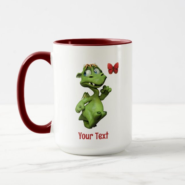 Söt present med monsterfjäril mugg (Vänster)