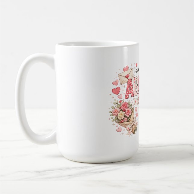 Söt present till älskade Mormor  Kaffemugg (Vänster)