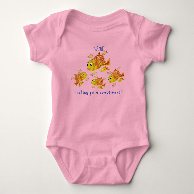 Söt present till baby shower, rolig och personlig  t shirt (Framsida)