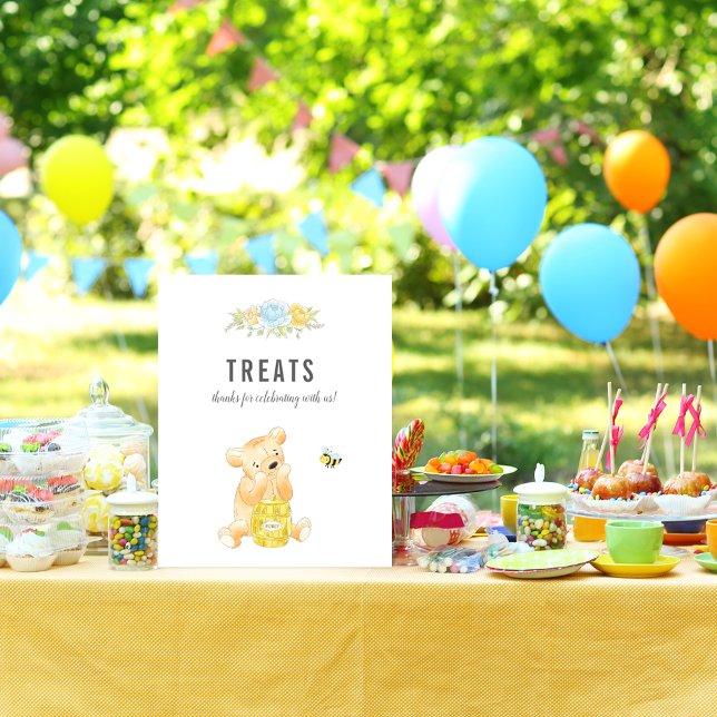 Söt presentbord för pojke Teddybjörn Baby Shower Poster (Skapare uppladdad)