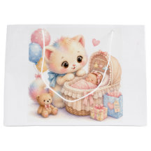 Söt presentpåse för baby shower | Tumble Watercolo
