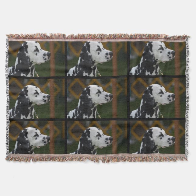 Söt prickig Dalmatian Filt (Framsidan)